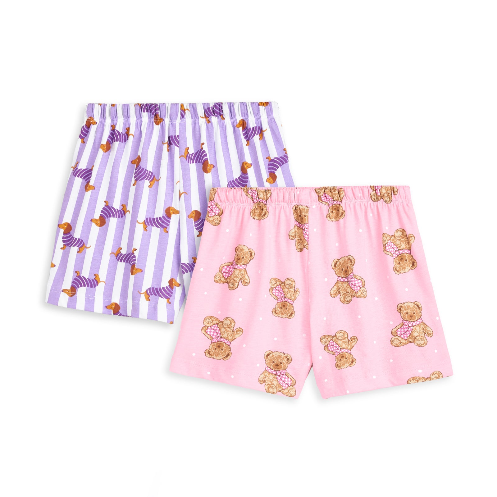 2-Pack Night Shorts - Dog & Bear
