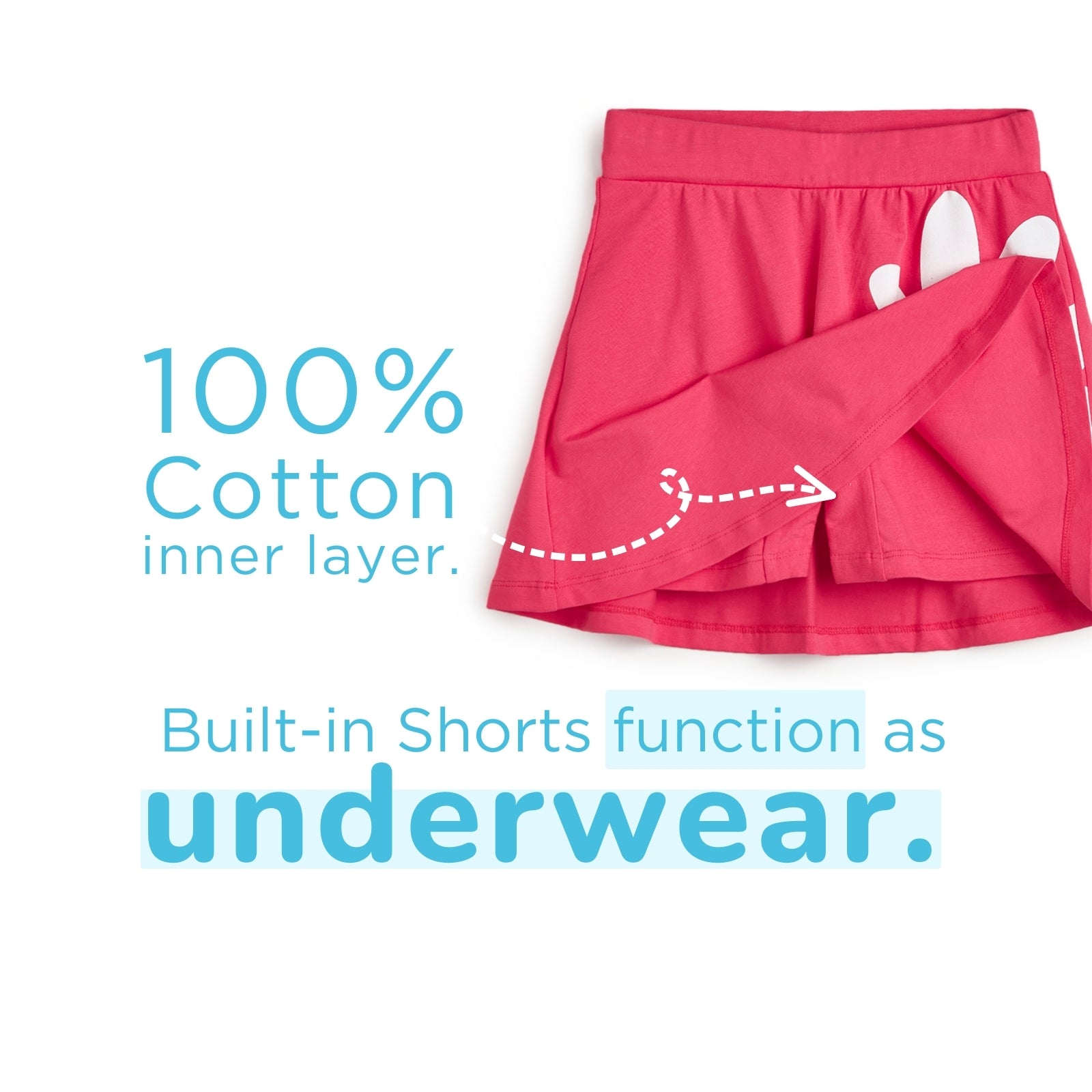 Daisy Skater Skirt with Inner Shorts