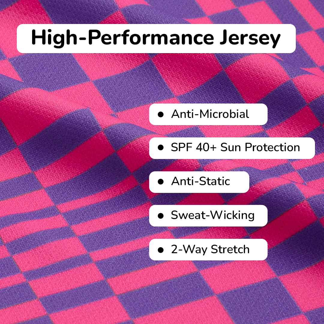Unstoppable Pink Dry Fit Jersey & Black Cycling Shorts Set