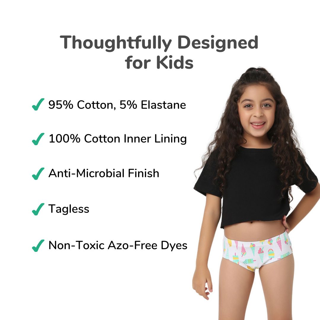 Basic 3-Pack Girl Hipsters