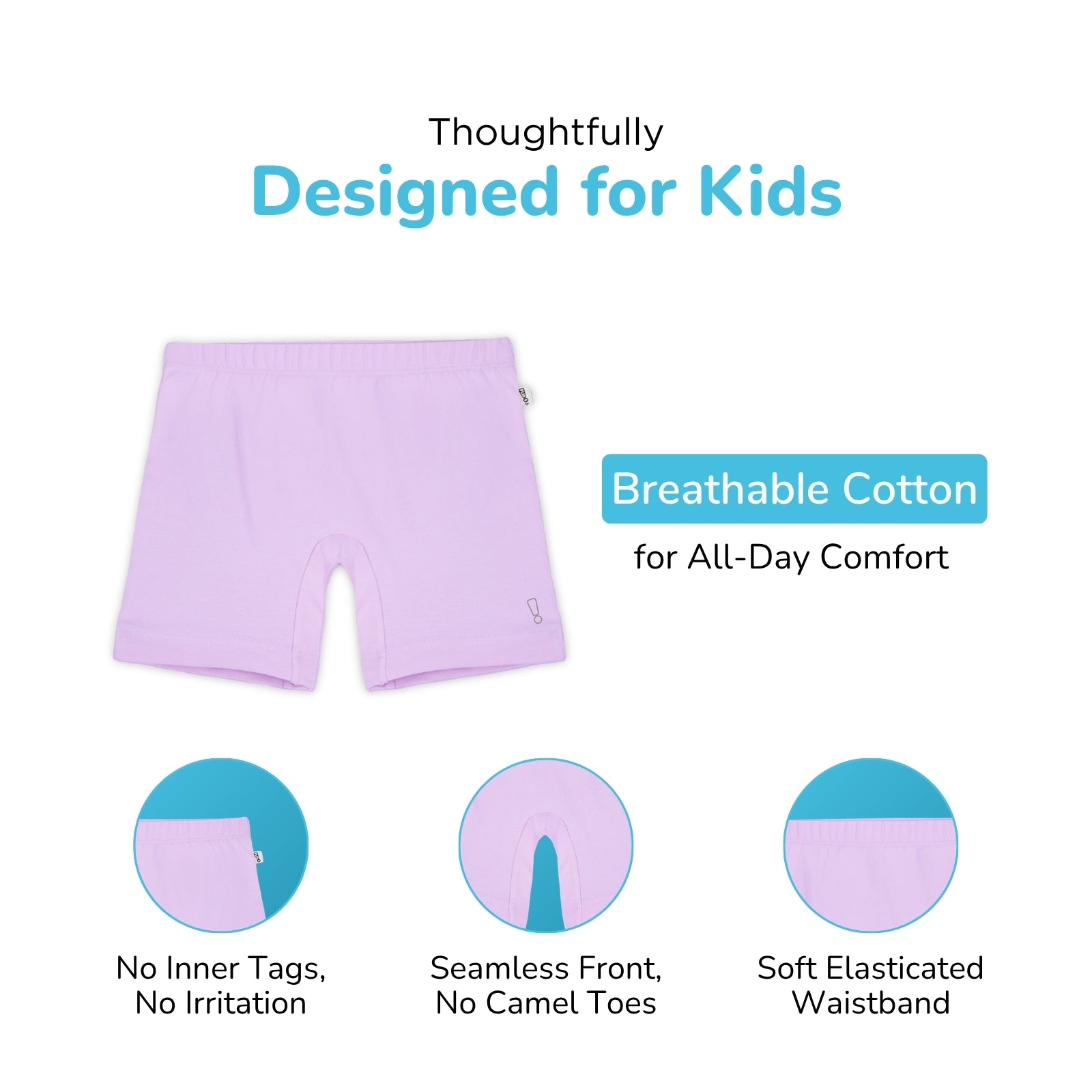 Lavender Inner Shorts & Padded Camisole Set