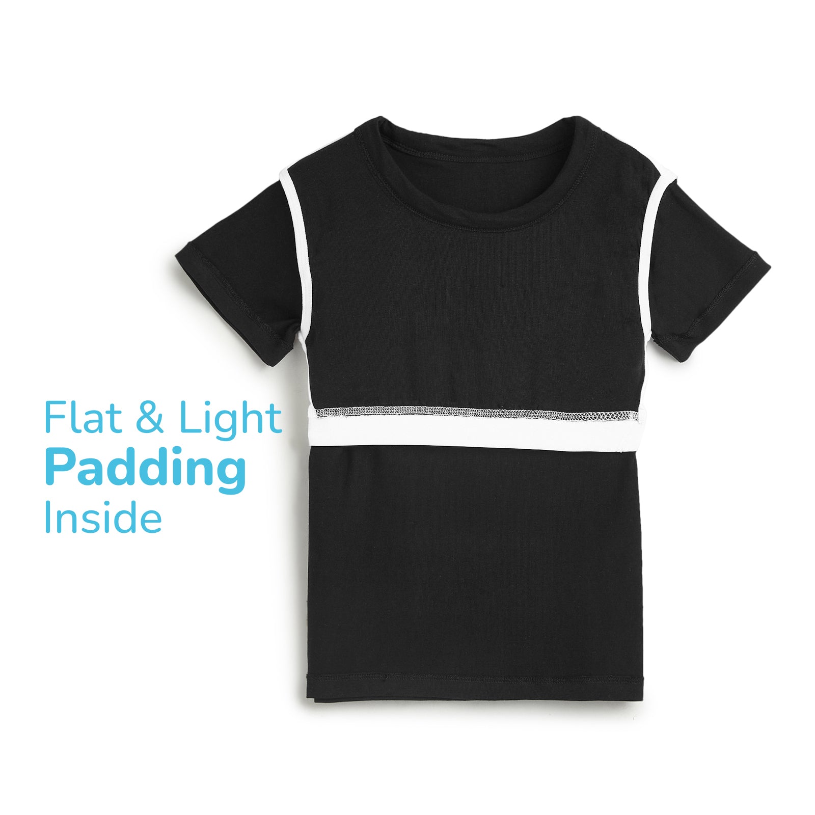 Happy Black Padded Top