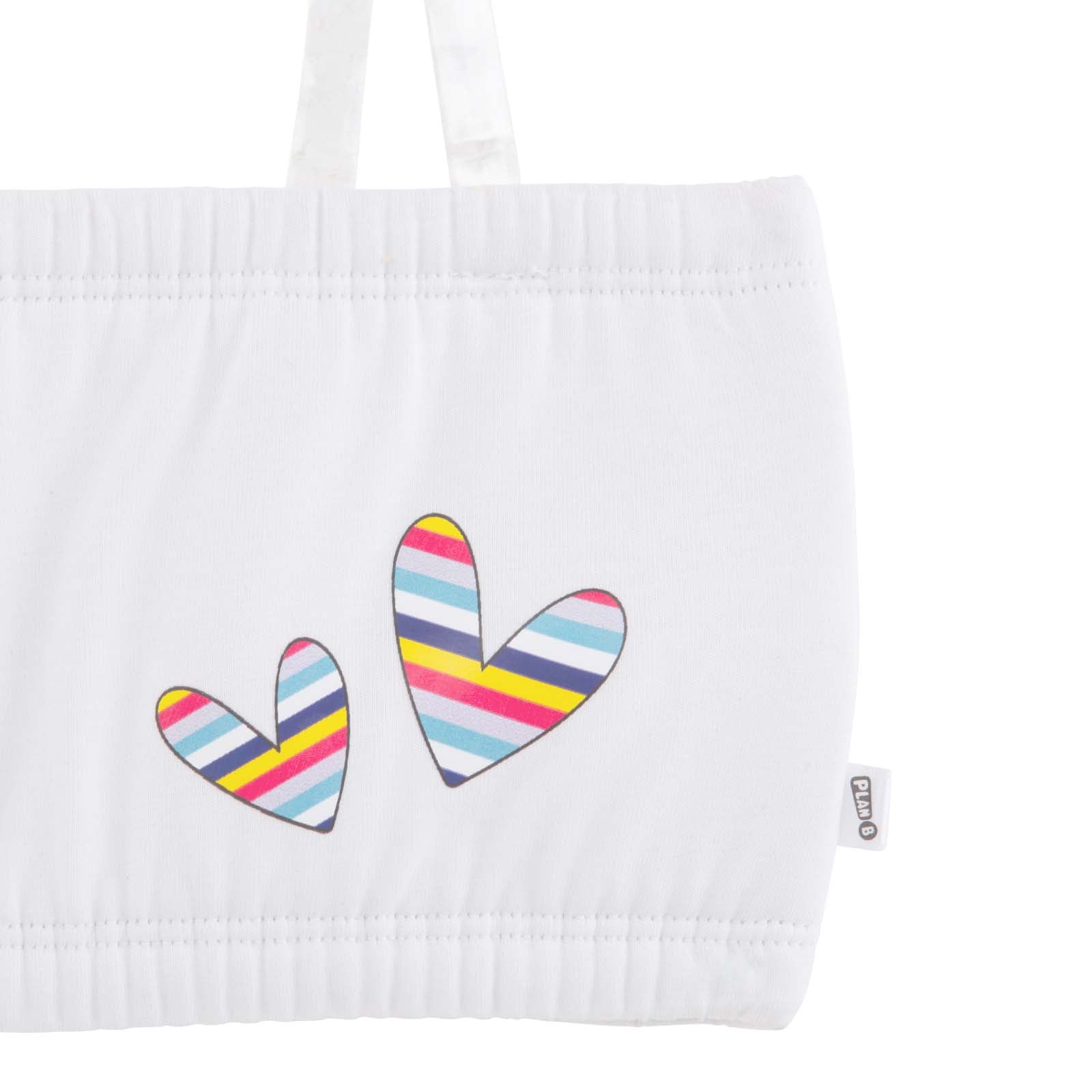 Lightly Padded Tube Bra with Removable Straps - Heart to Heart