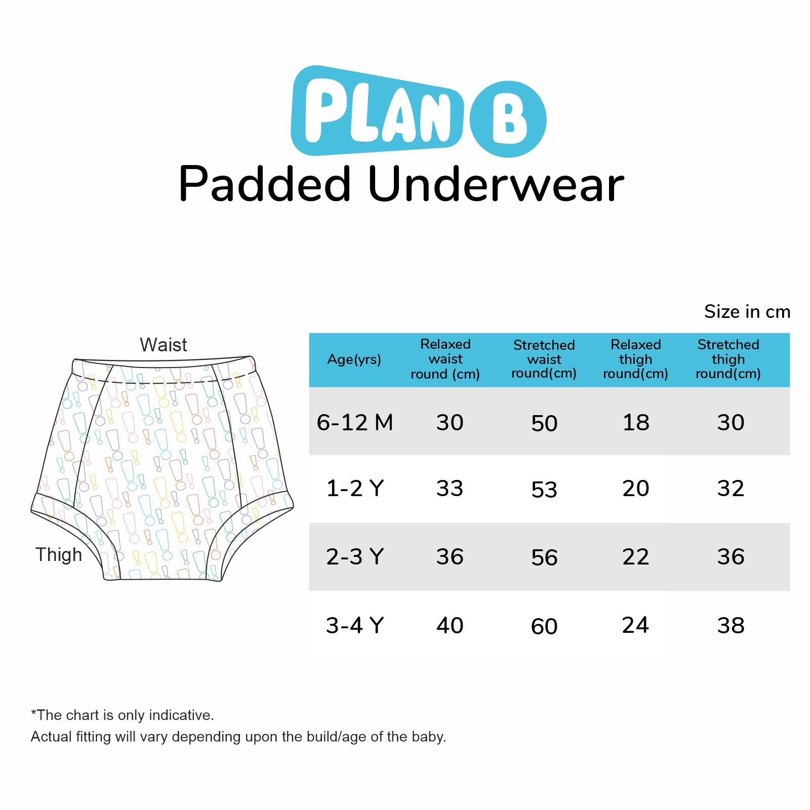 Clouds Padded Underwear for Potty Training