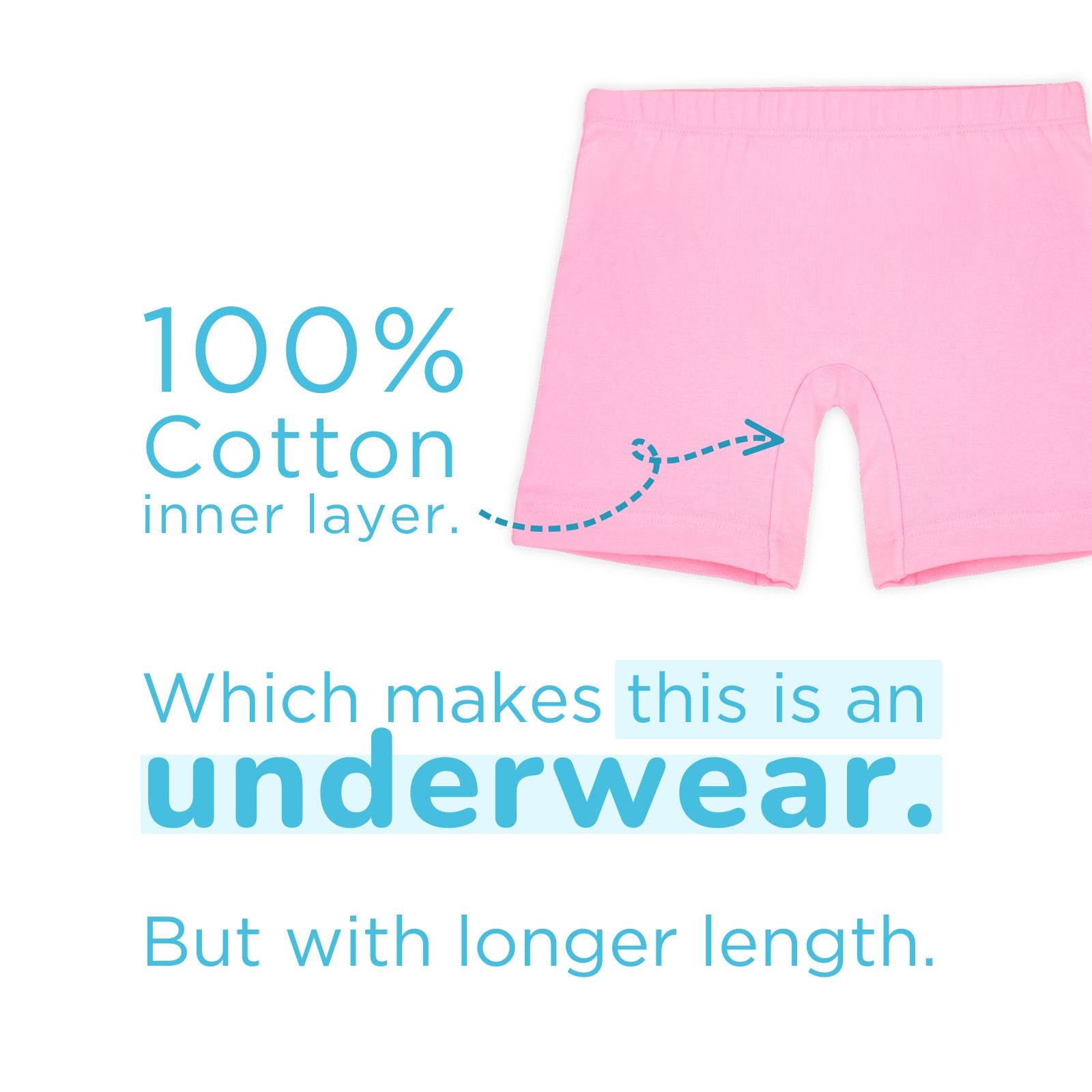 Pink & Grey 2-Pack Inner Shorts