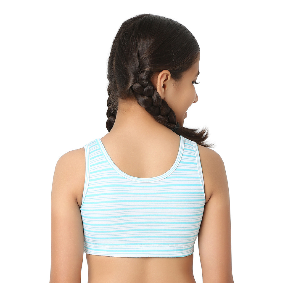 Stripey 3-Pack Double Layered Sports Bra - U-Shaped