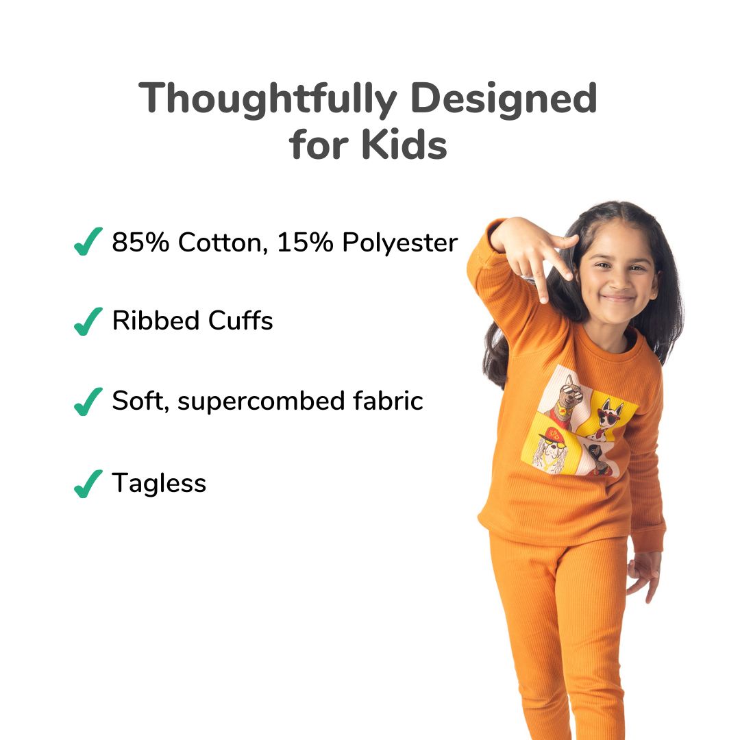 Woof Squad Winter Co-ord Set for Girls