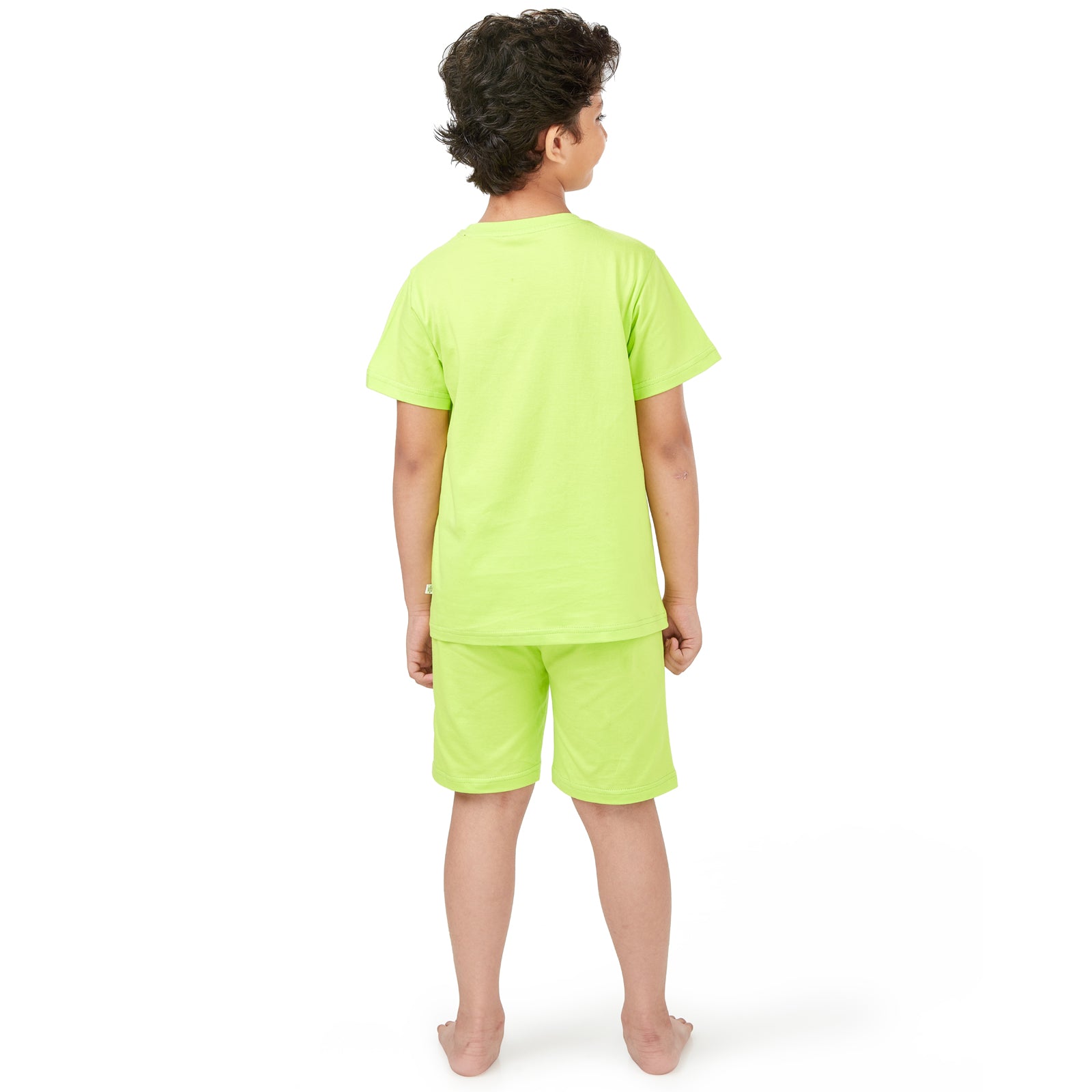 Football Shorts & Tee Nightsuit - Glow  in the Dark