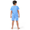 Space Tee & Shorts Nightsuit - Glow in the Dark - Blue