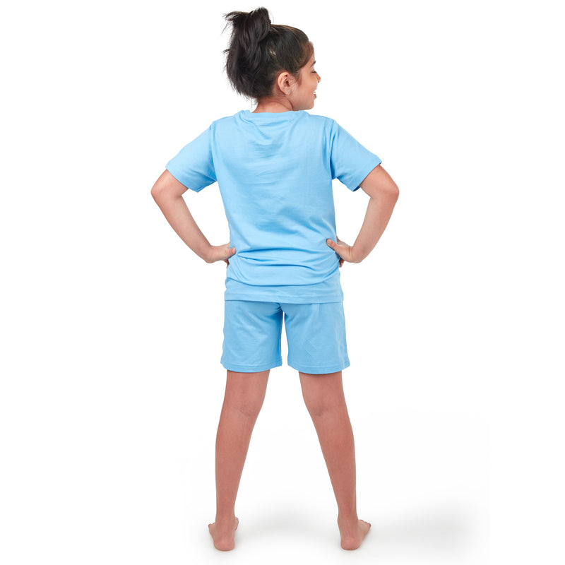 Surfs Up Shorts & Tee Nightsuit - Glow  in the Dark