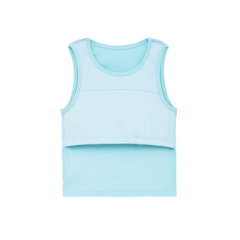 Pool Blue Padded Tank Top