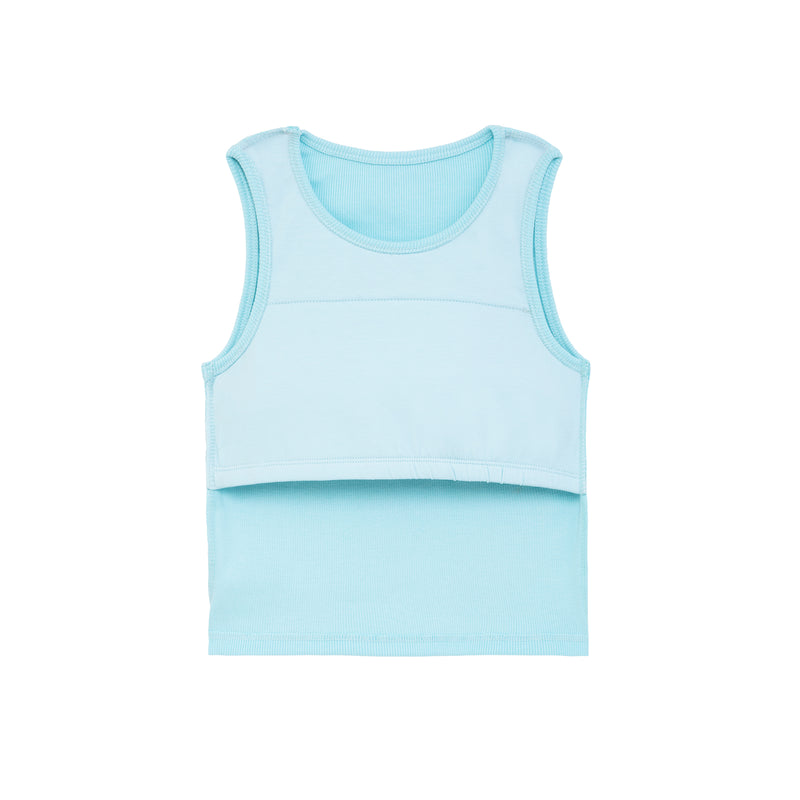 Pool Blue Girl Padded Tank Top