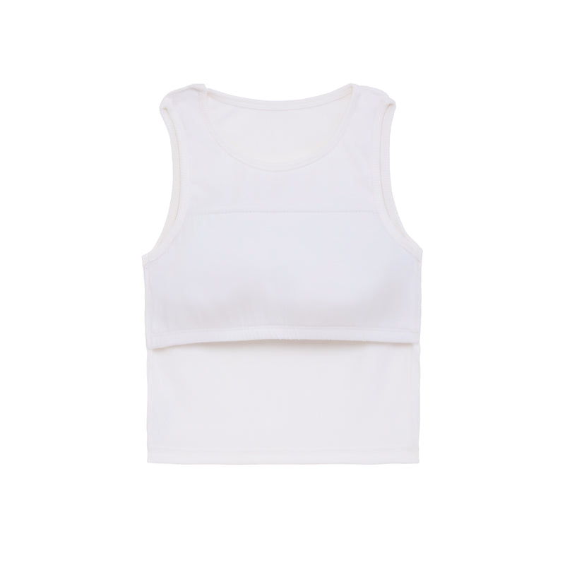 White Padded Tank Top
