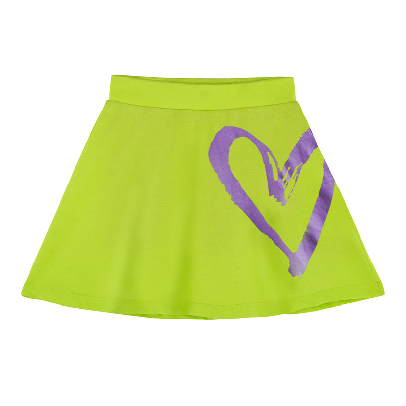 Lime Heart - Skater Skirt & Top Set