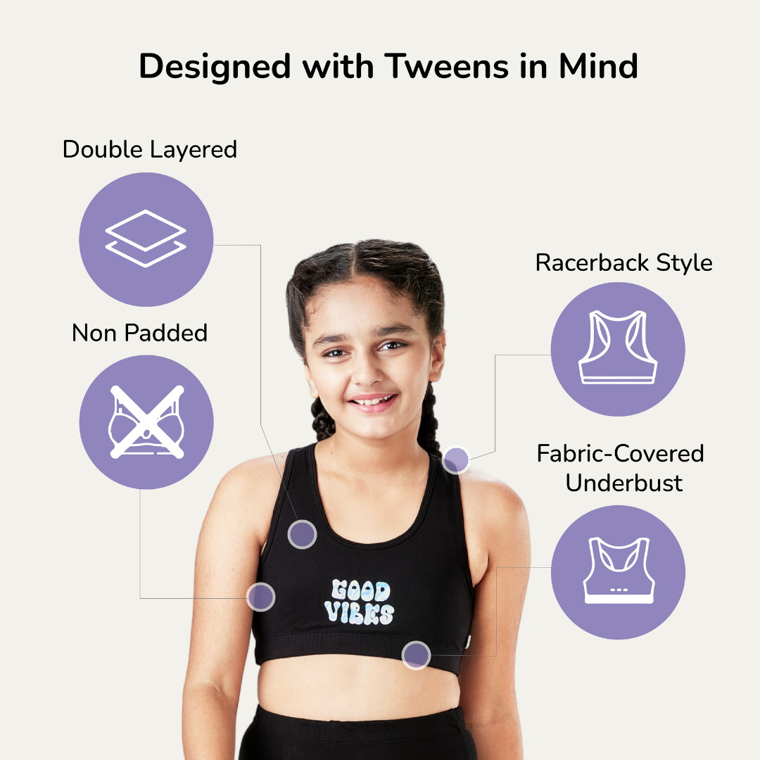 Skin Girl Double Layered Sports Bra - Racer Back