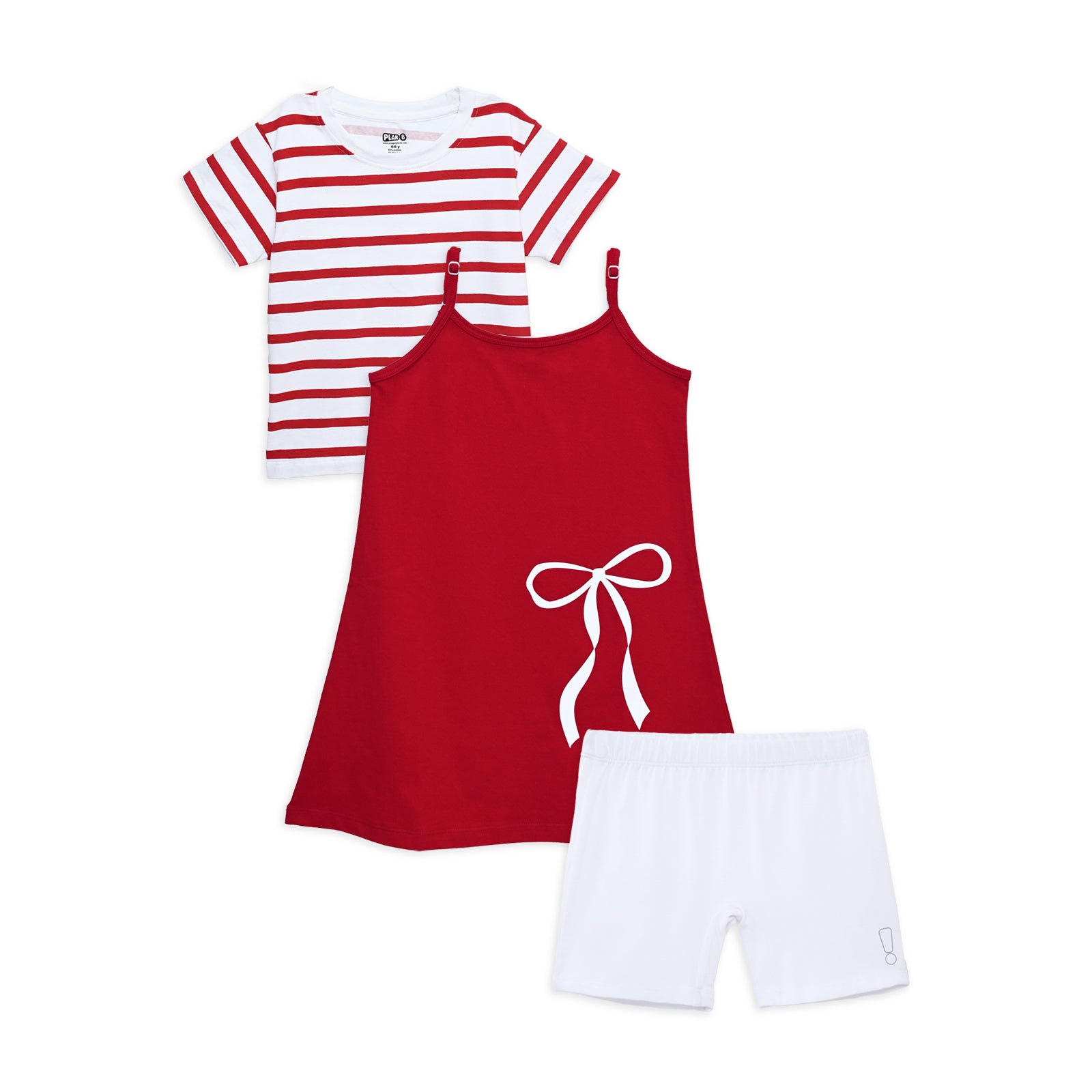 Christmas Gift T-shirt Dress & Inner Shorts Set