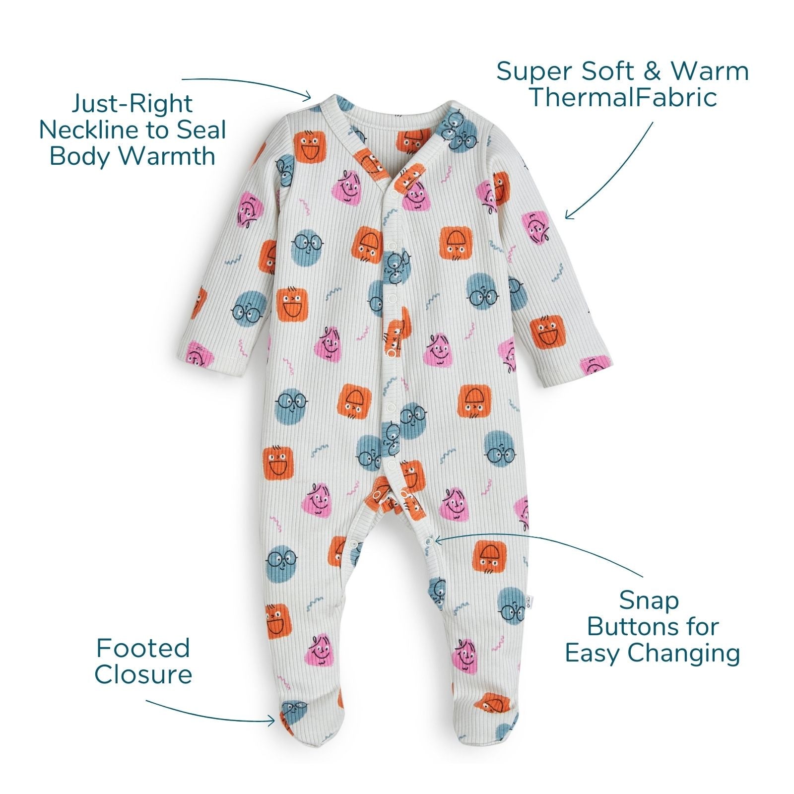 Fluffies Thermal Romper