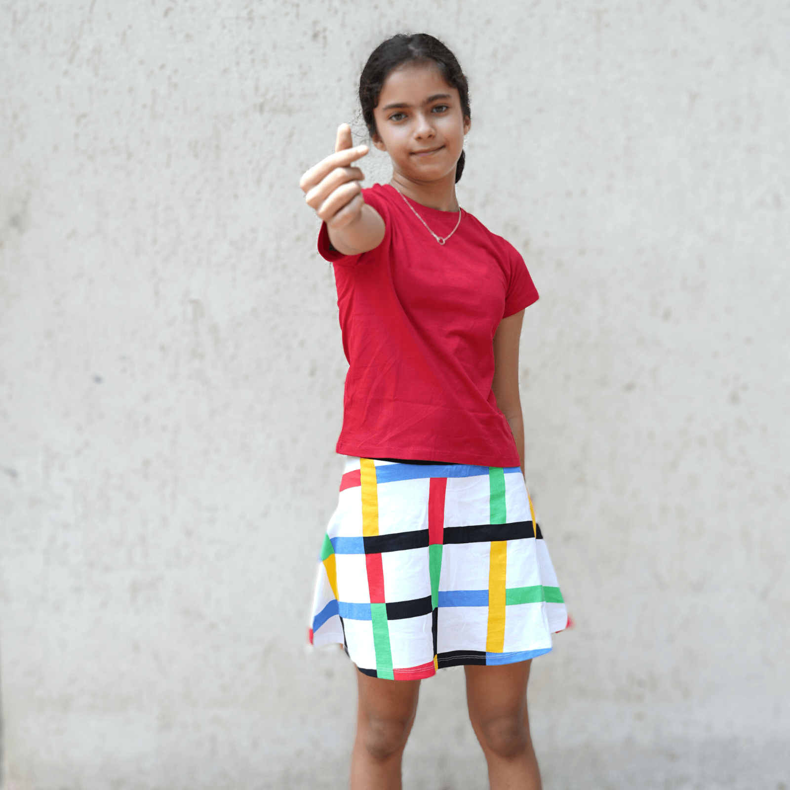 Checkers - Skater Skirt with Inbuilt Shorties