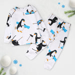 Penguin Party - Thermal Full Sleeve Top & Pant Set