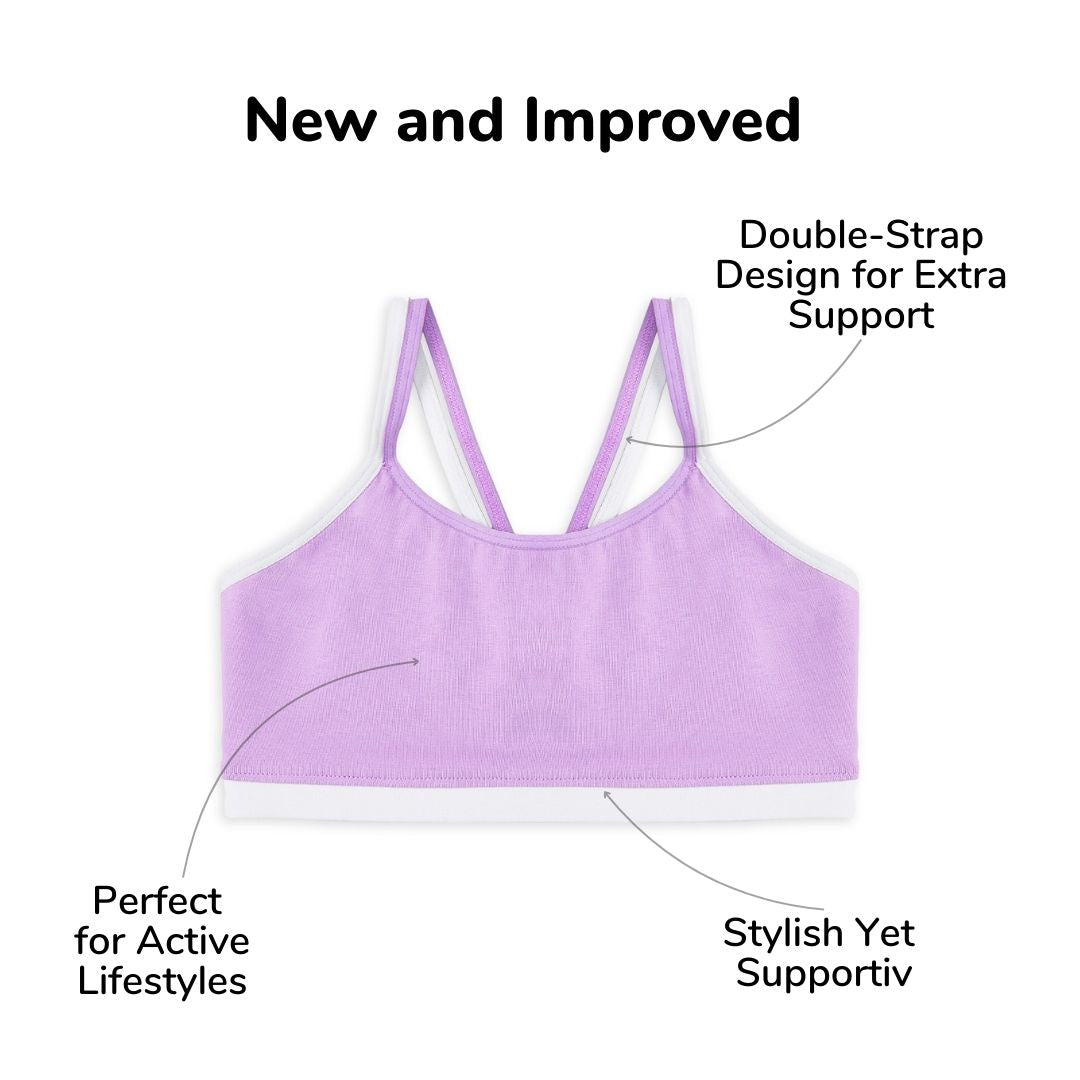 Lavender Dual Strap Training Bra