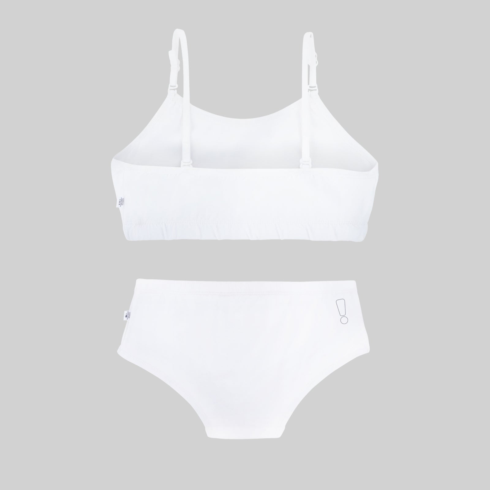 White Training Bra & Hipster Set