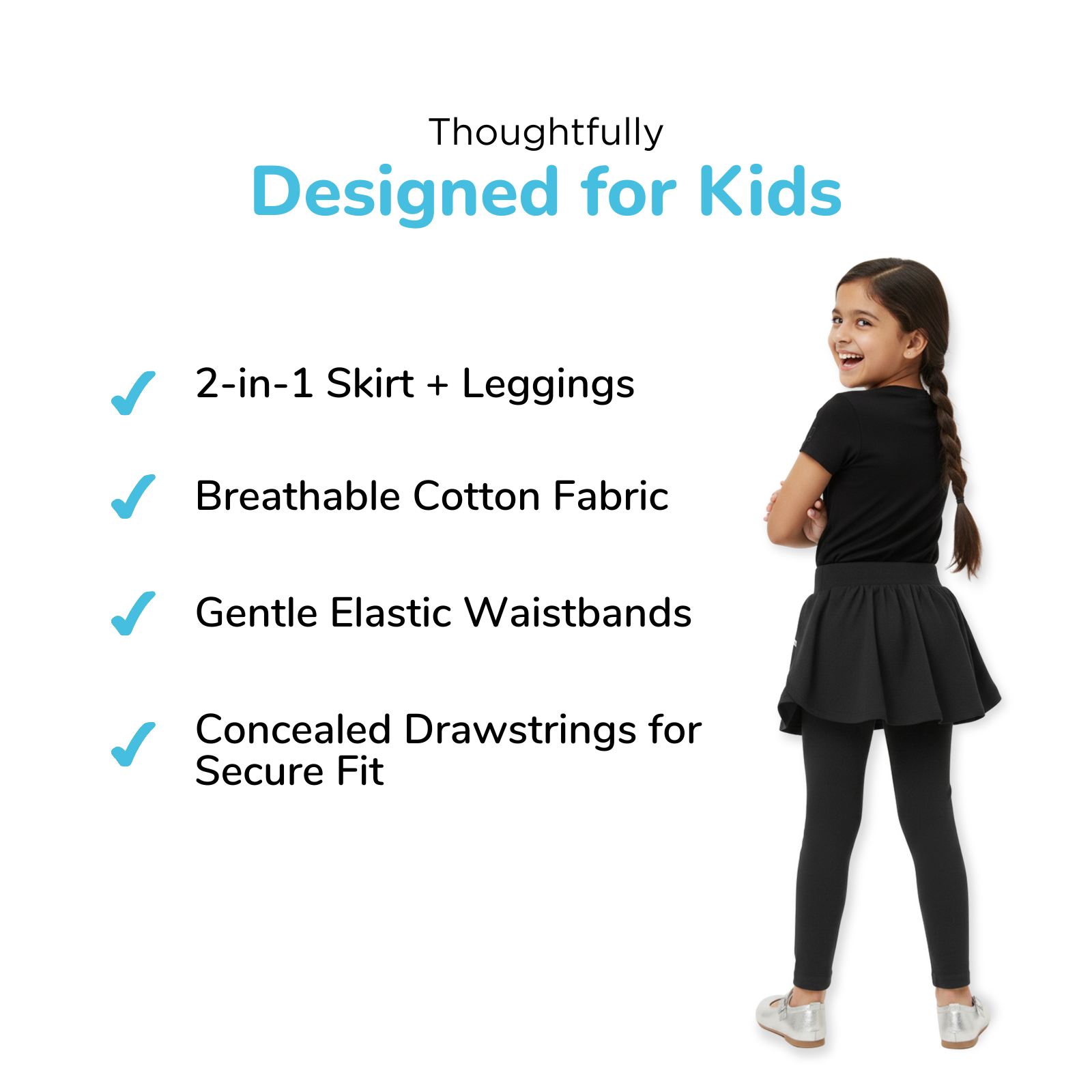 Black Skeggings & Tshirt Set