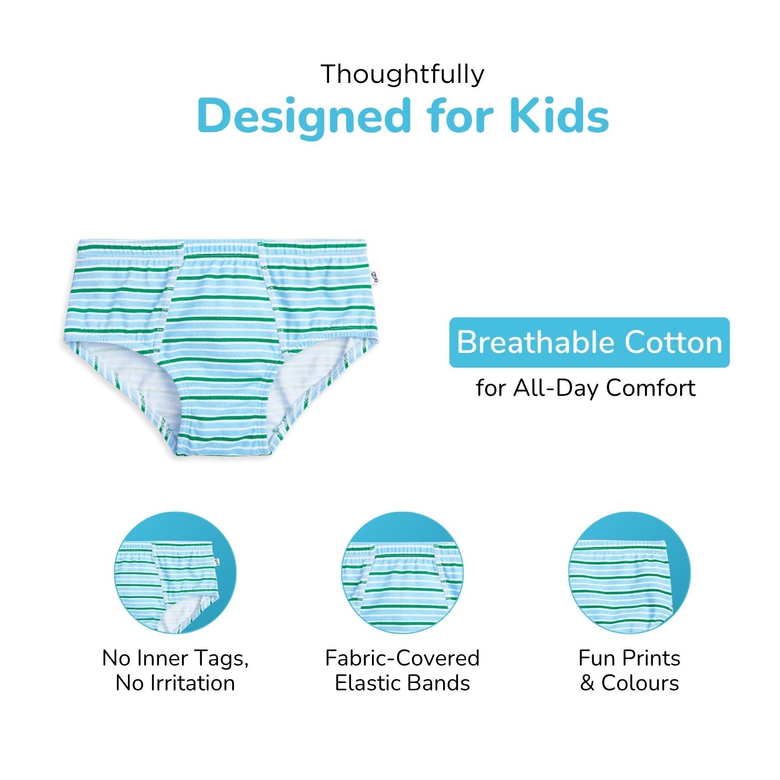 Crocodile Stripes Boy Underwear