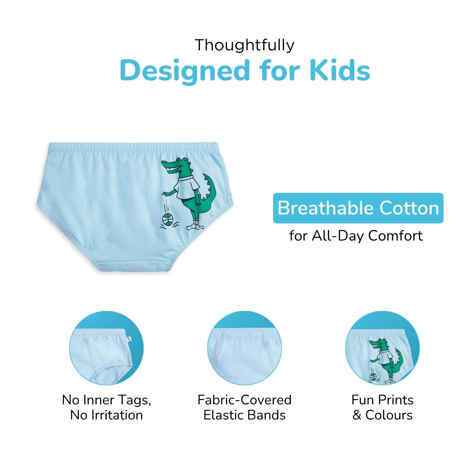 Crocodile Blue Boy Underwear