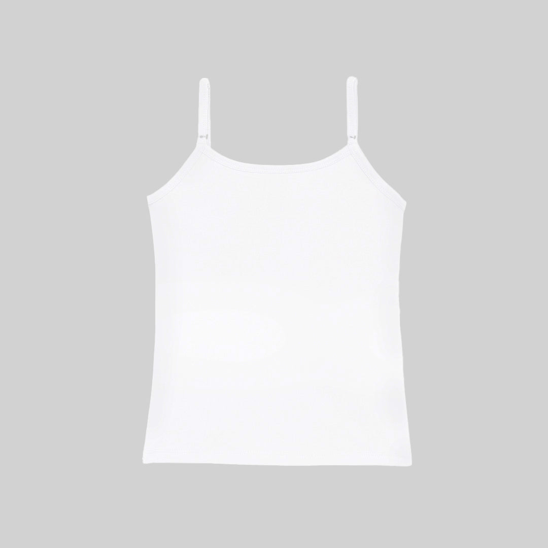 White Inner Shorts & Padded Camisole Set