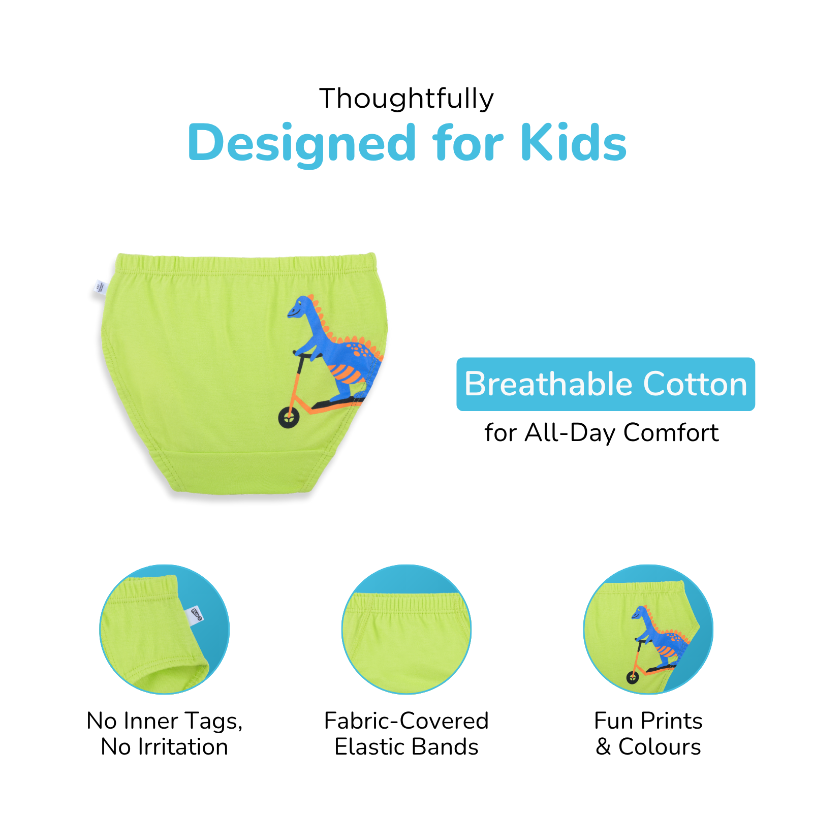 Tiny Dino - 3-Pack Boy Underwear