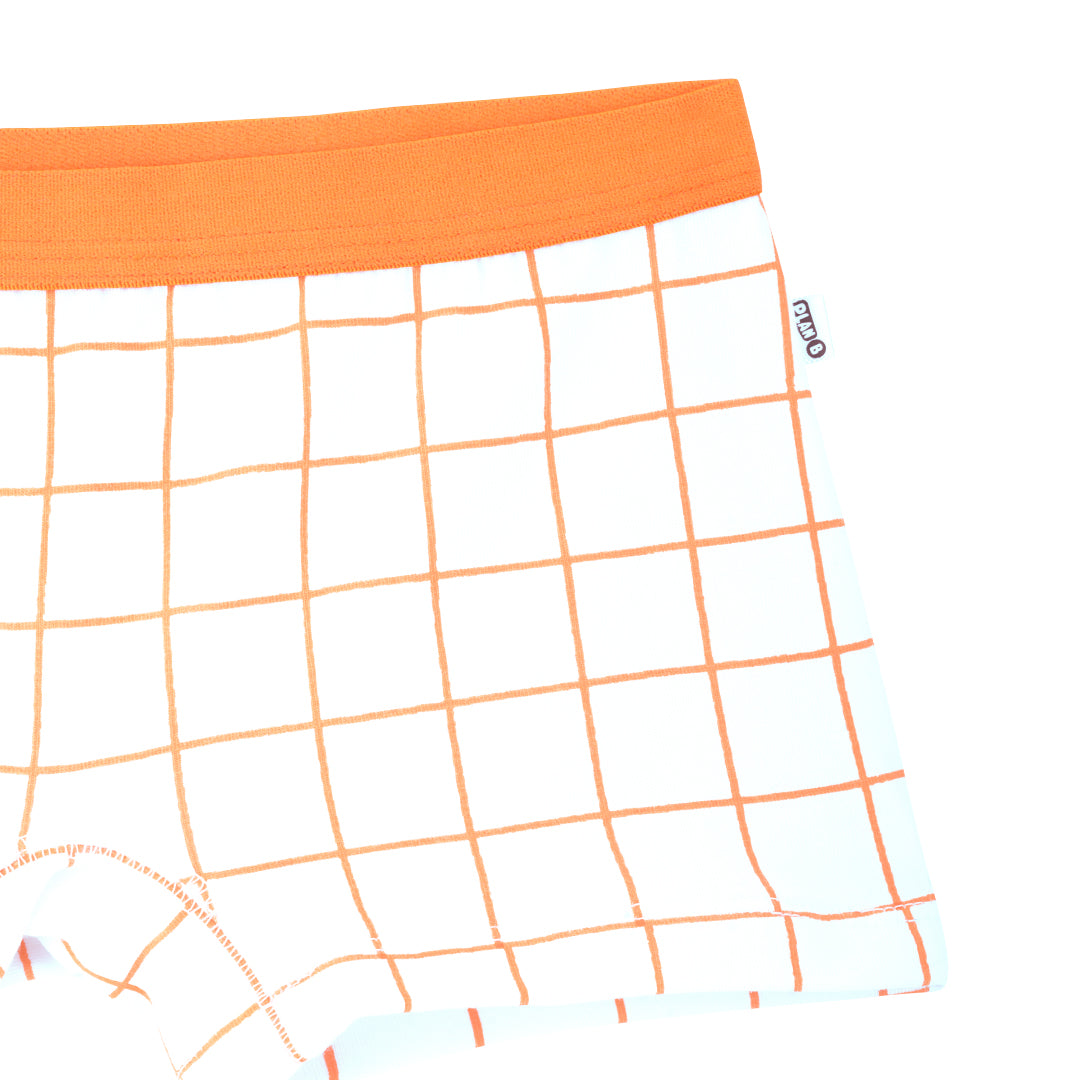 Orange Checks Girl Trunk