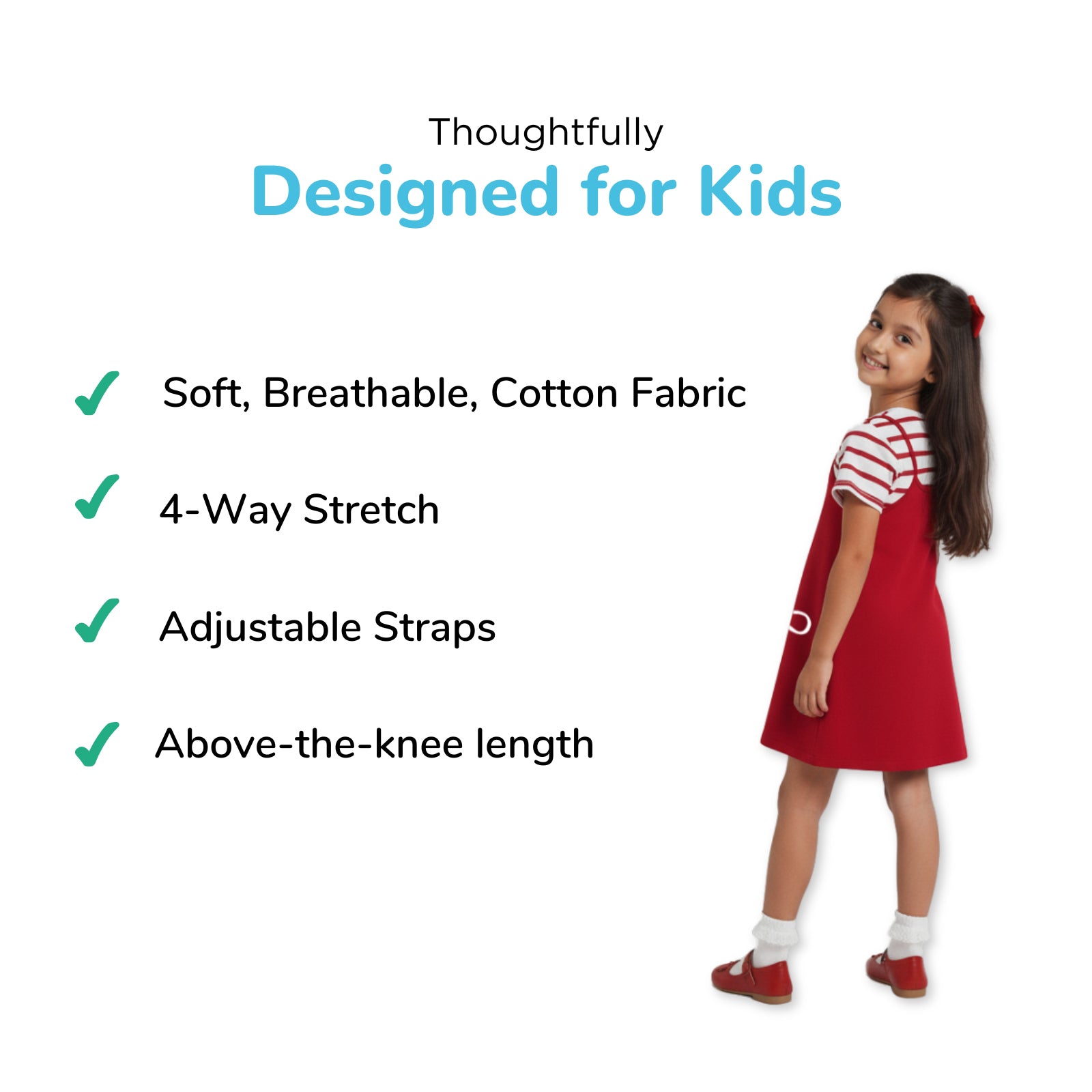 Christmas Gift T-shirt Dress & Inner Shorts Set