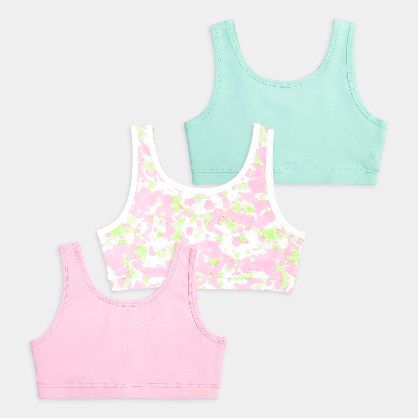 U-Shaped Double Layered Sports Bra - 3-Pack