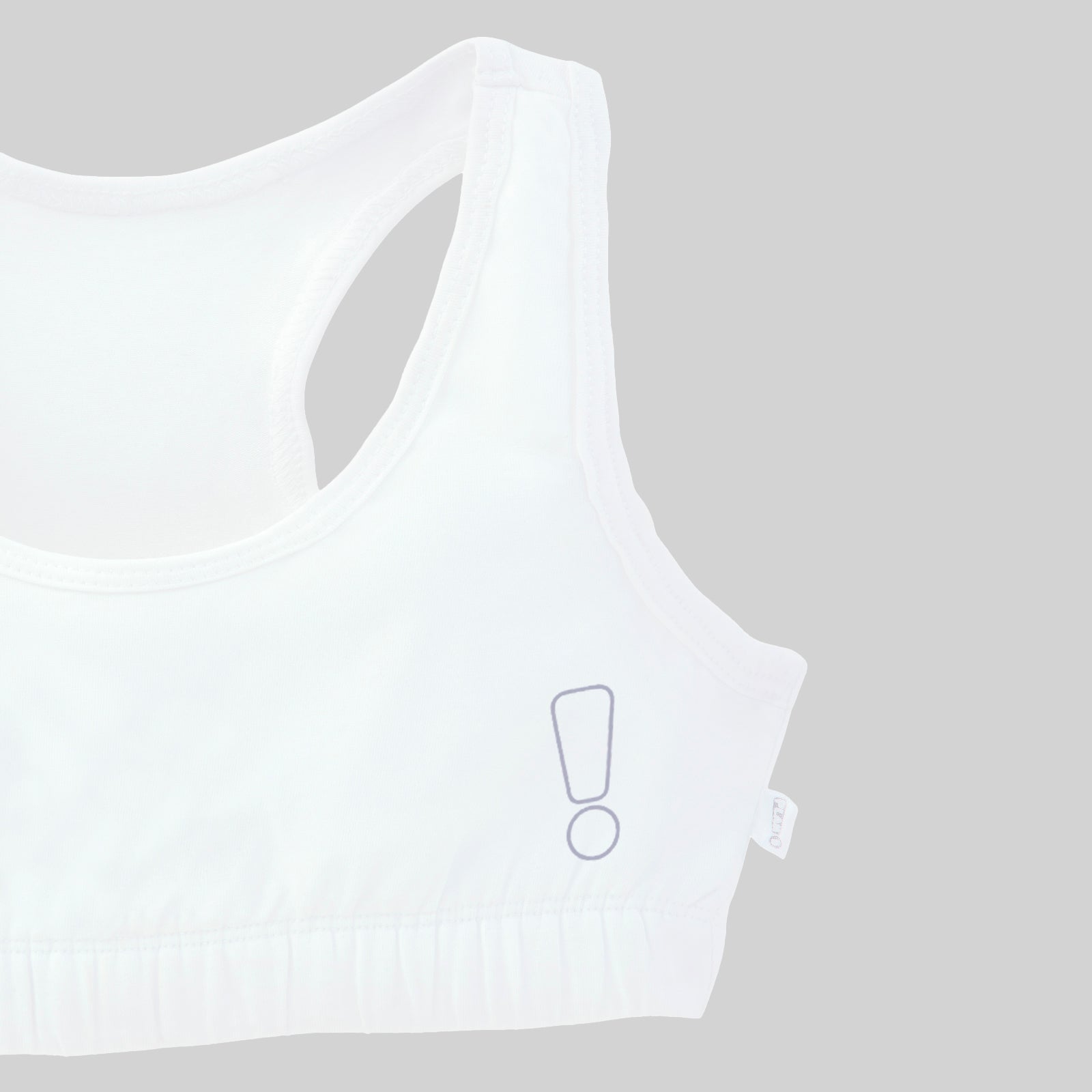 White Sports Bra & Trunk Set