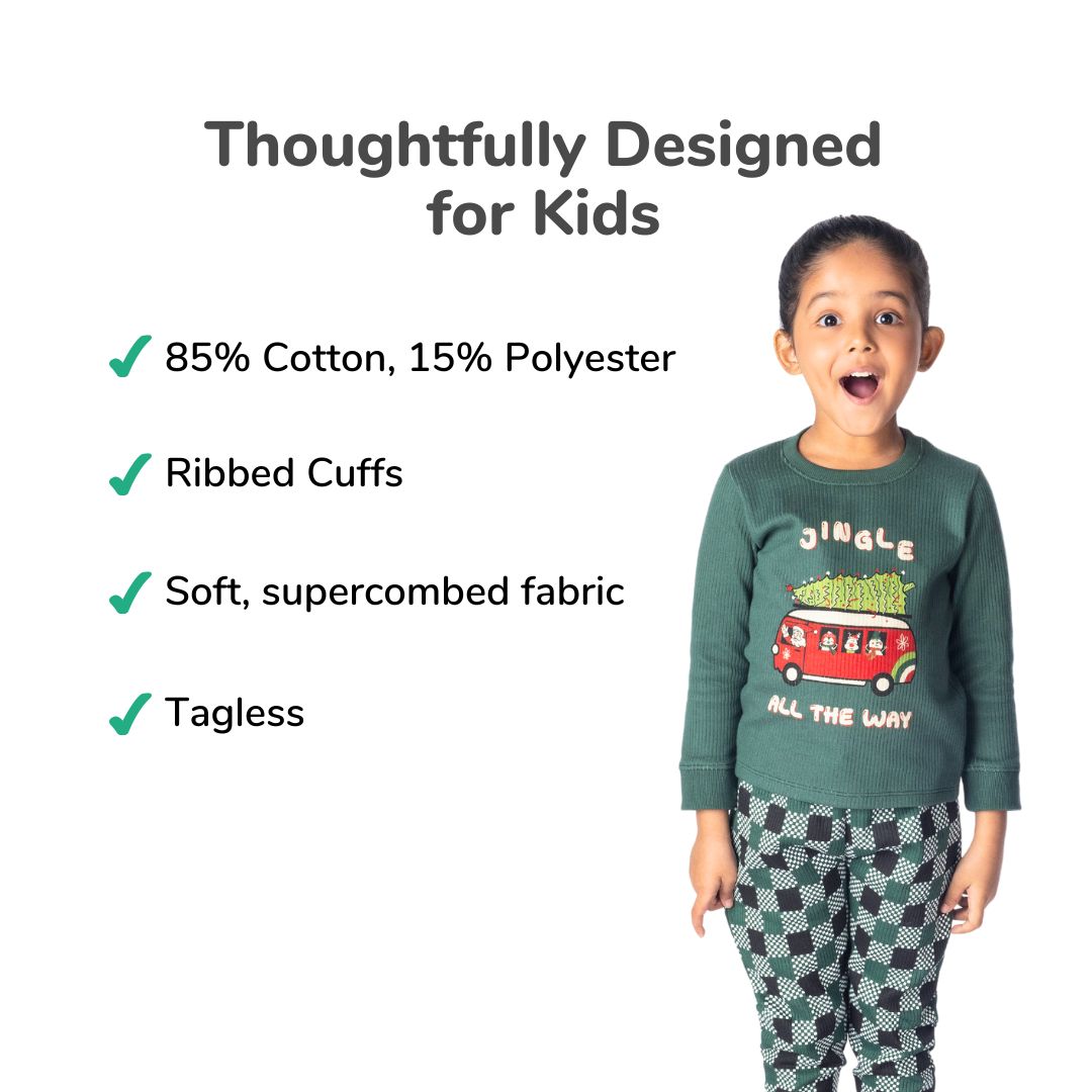 Santa's Van Winter Co-ord Set for Girls