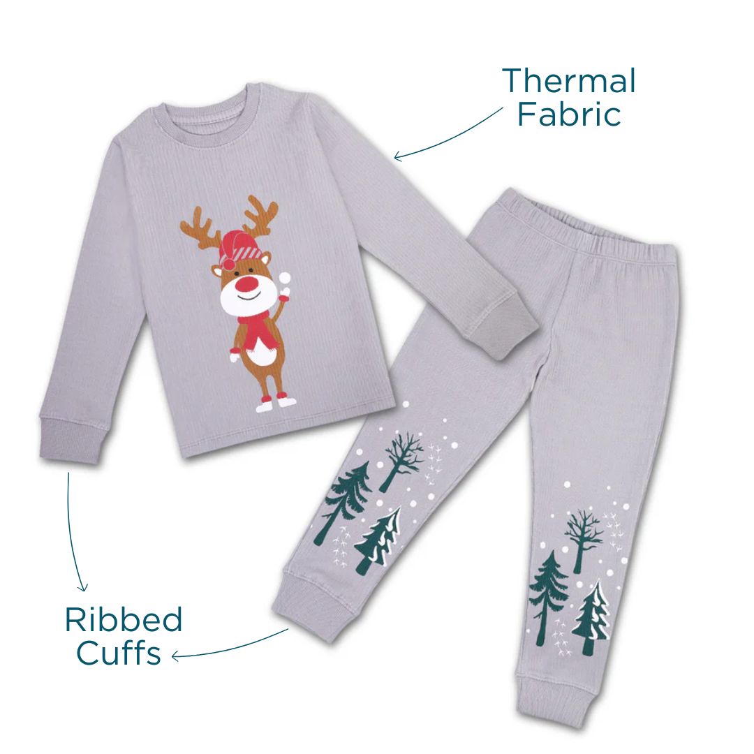Red Nose Winter Co-ord Set For Girls