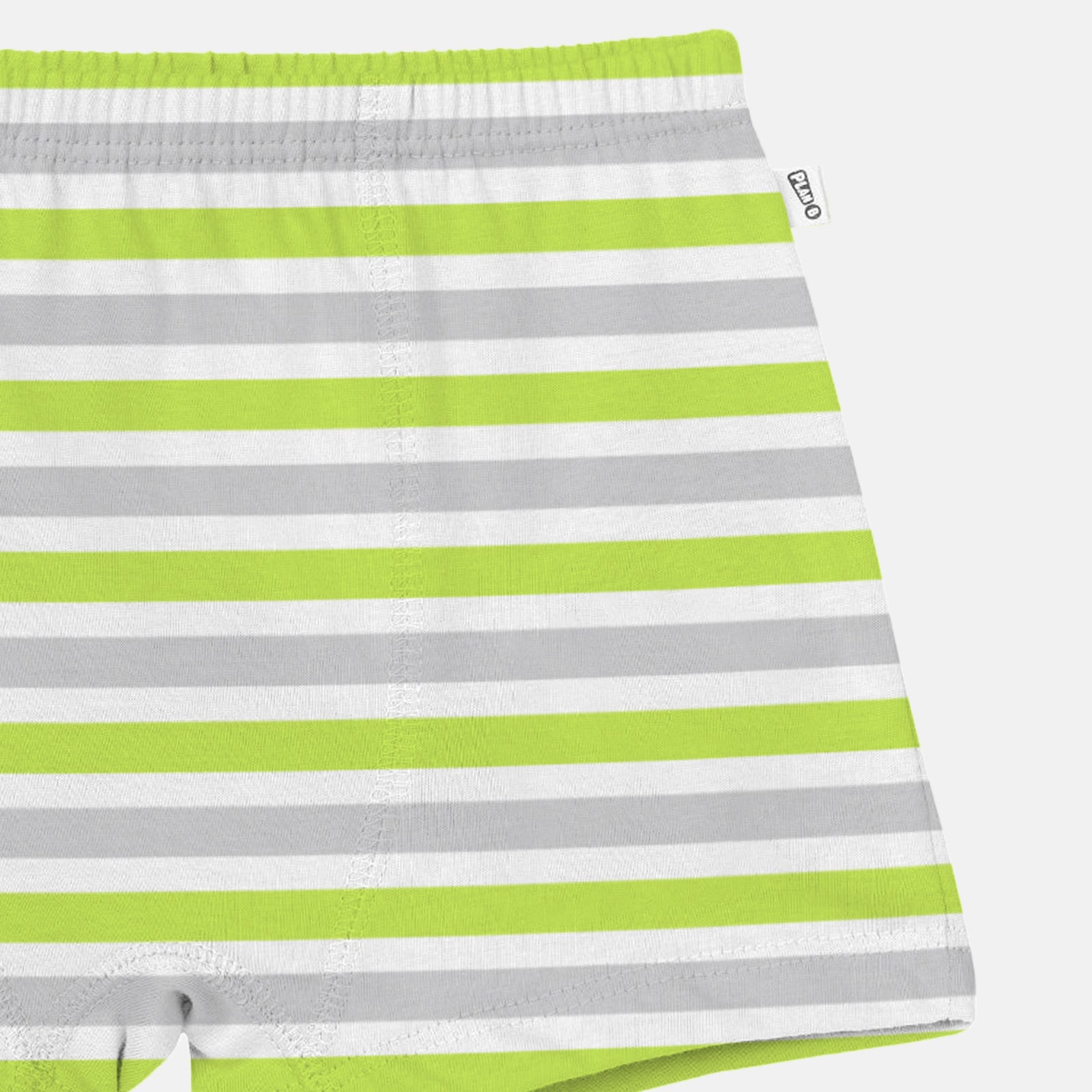 Grey & Lime Stripes Boy Boxer