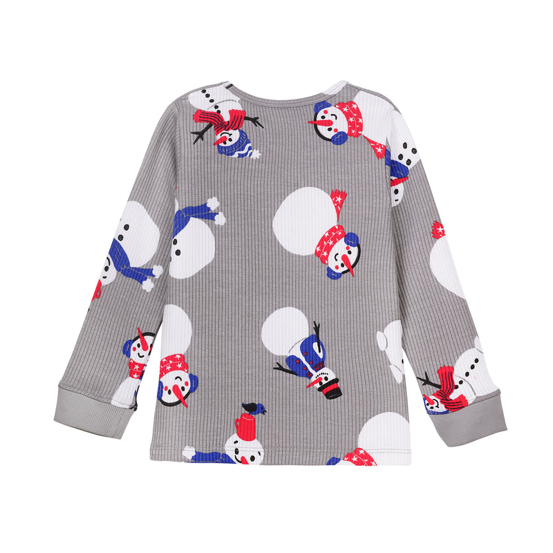 Snowman Party - Thermal Full Sleeve Top & Pant Set