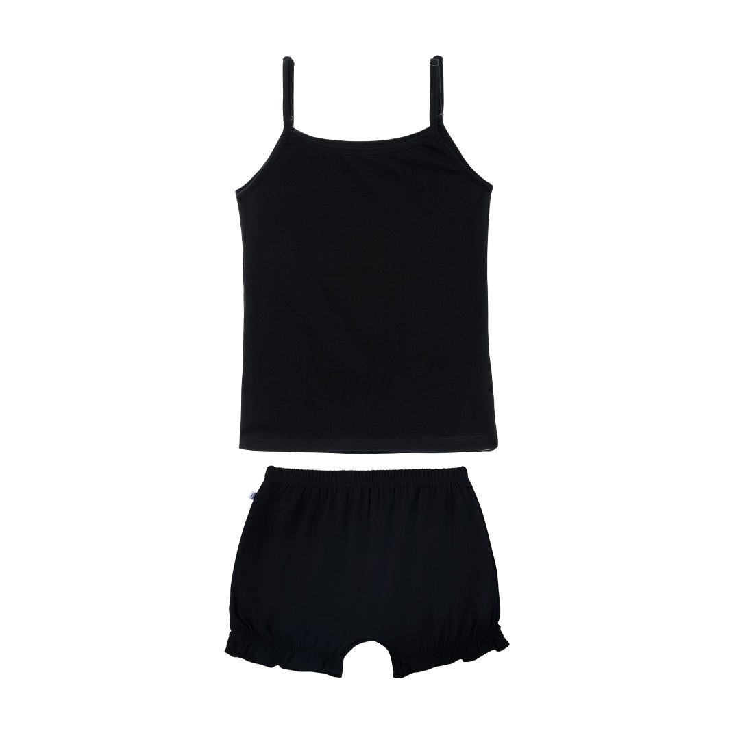 Black Bloomers & Camisole Set