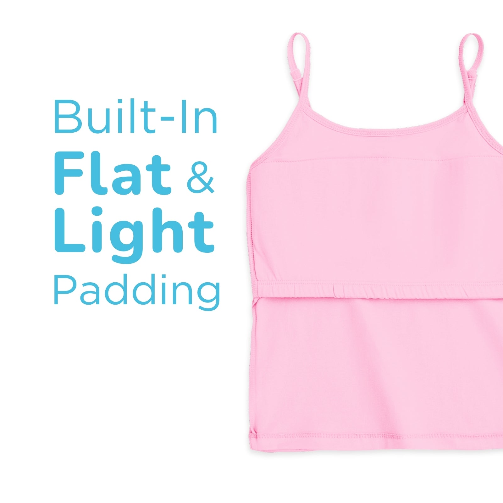 Pink Padded Camisoles