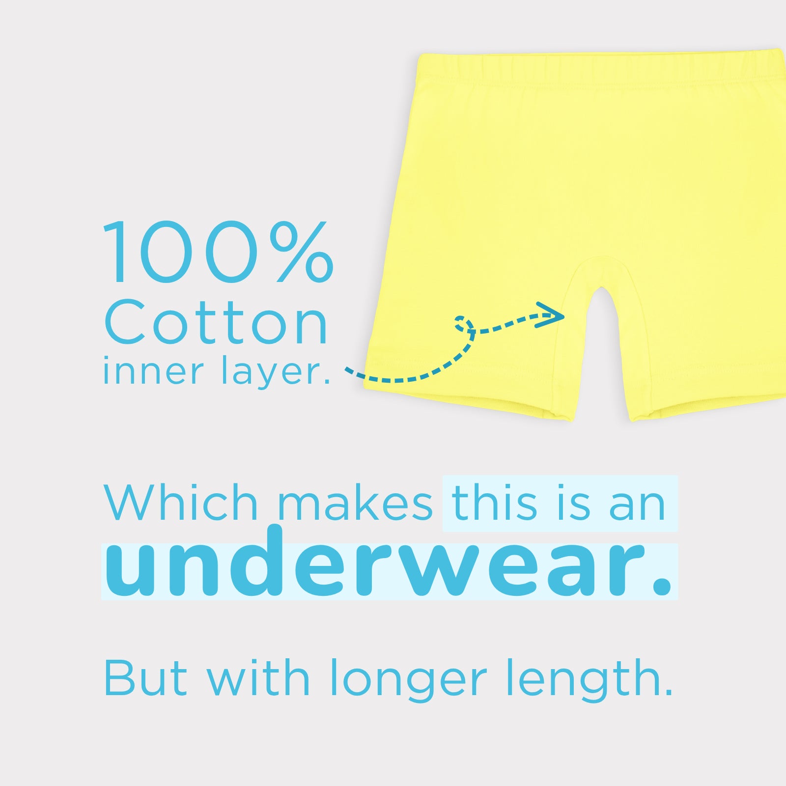 Lemon, Pink & White 3-Pack Inner Shorts