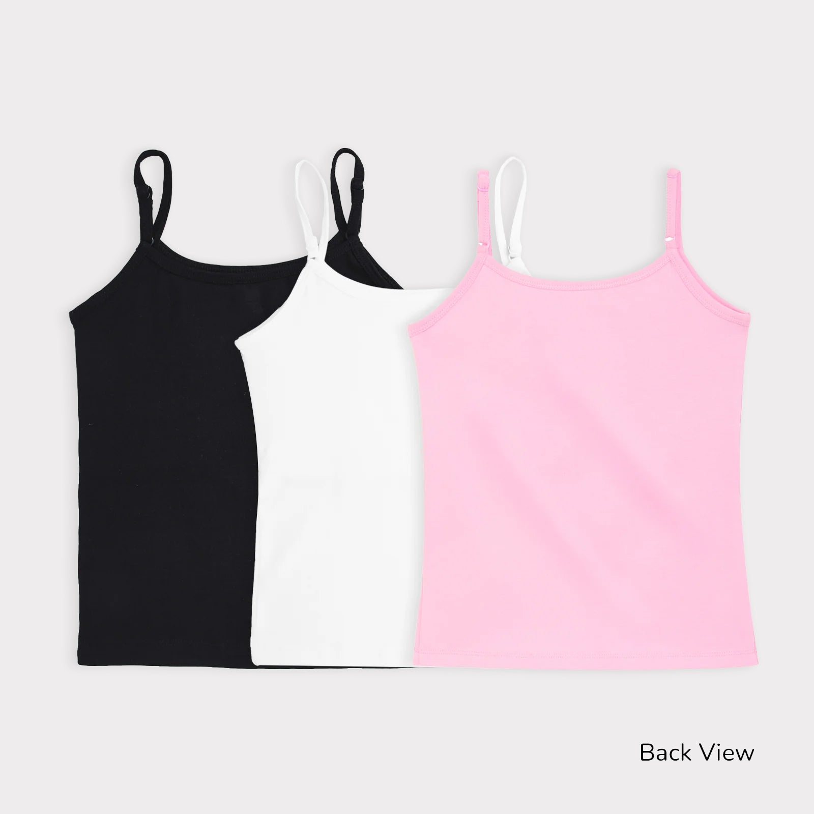 Pink, Black & White 3-Pack Padded Camsioles
