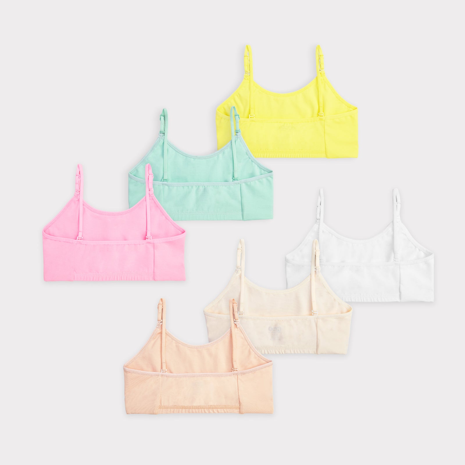 Pastels 6-pack Training Bras