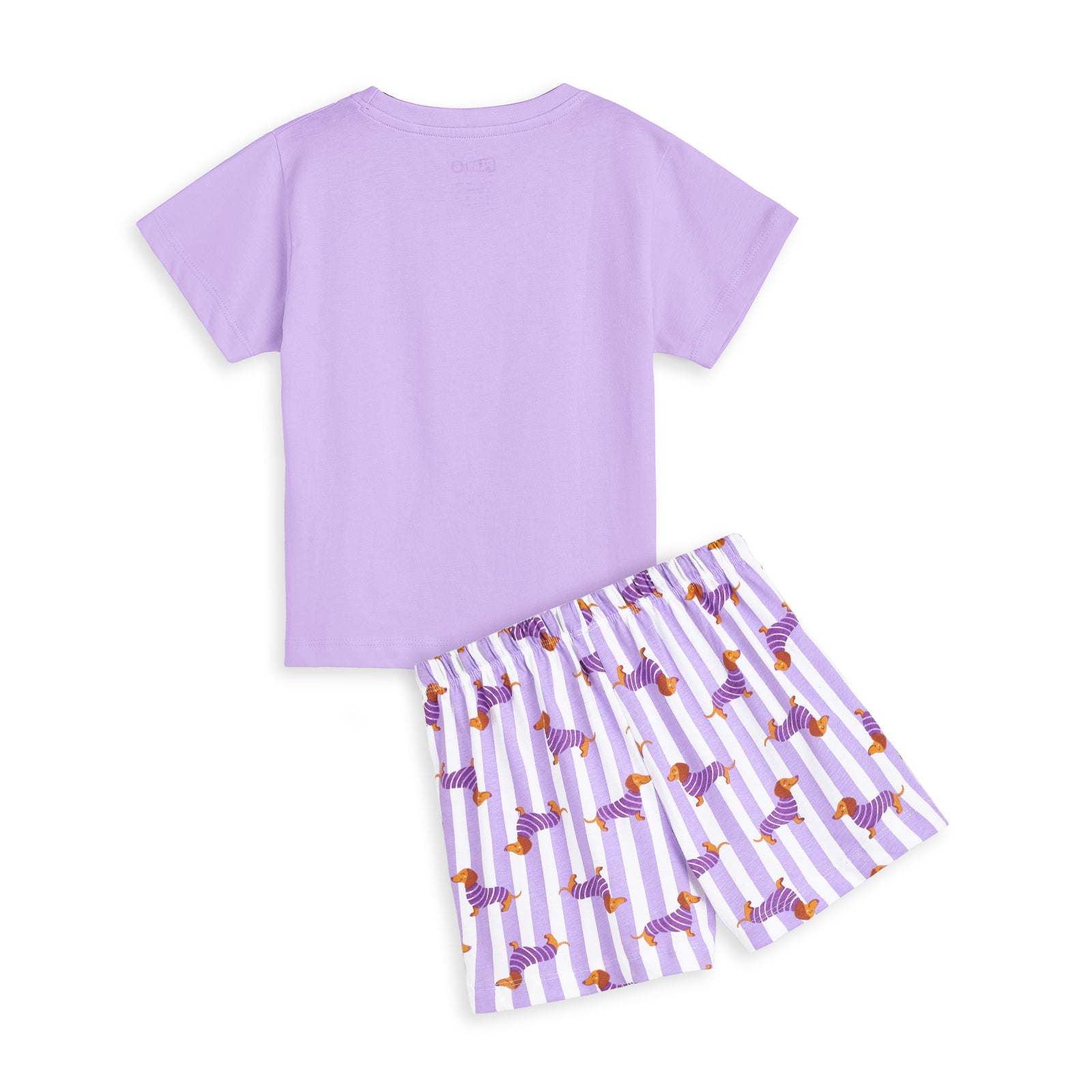 Lavender Doggy Shorts Nightsuit