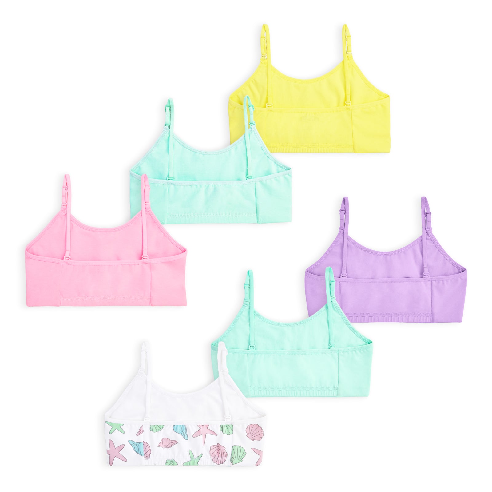 Multicolor 6-Pack Training Bra
