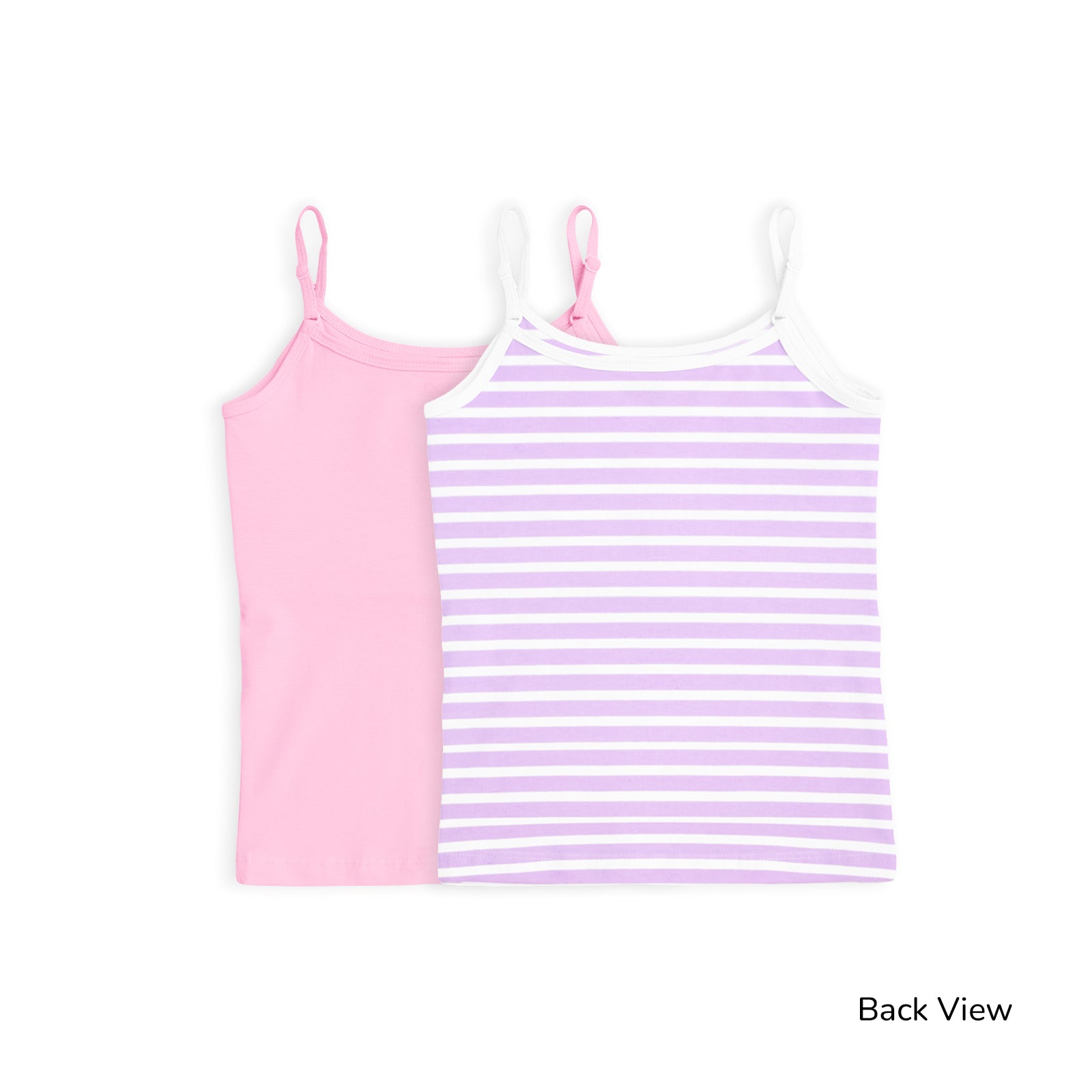 Pink & Lavender Striped 2-Pack Padded Camisoles