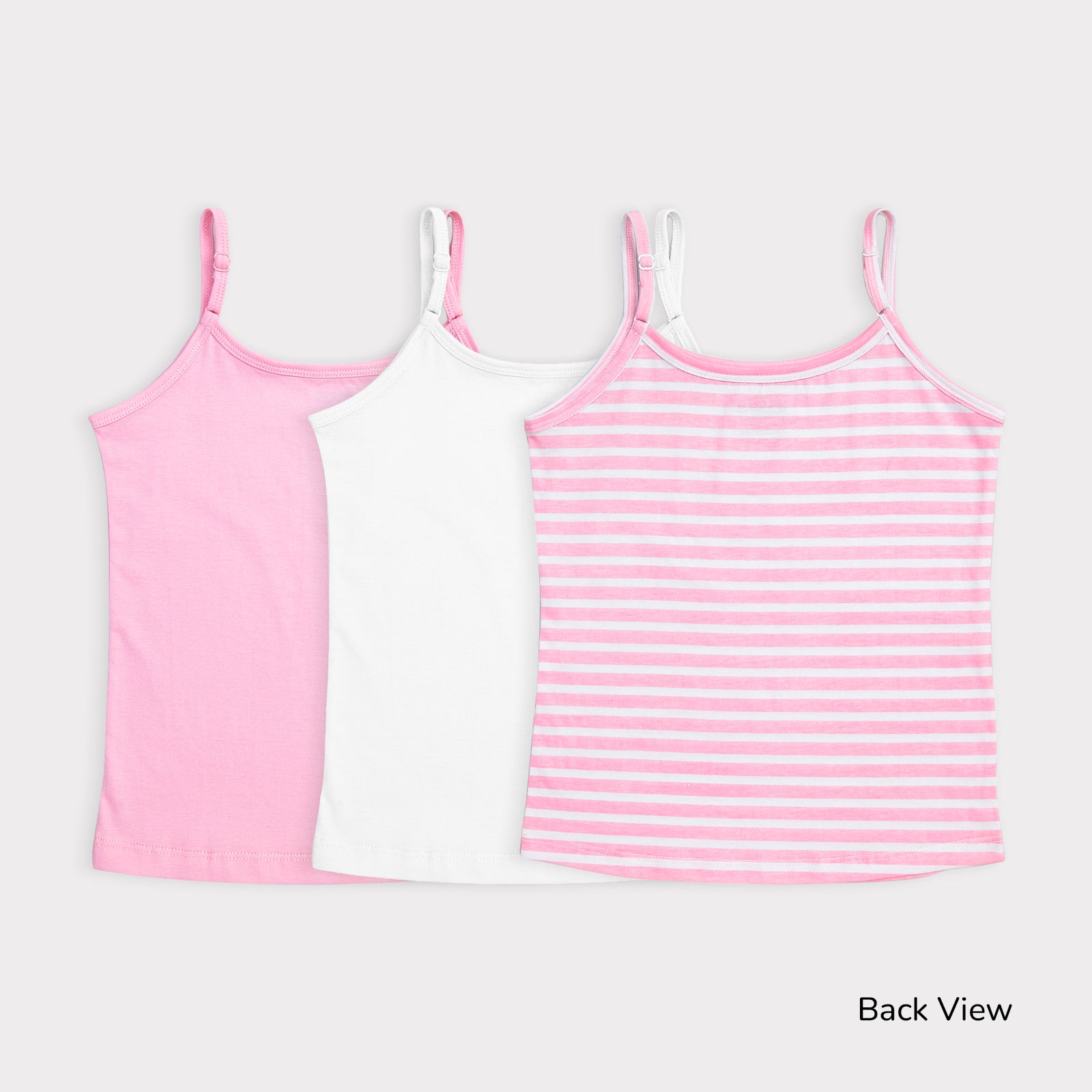 Pink Stripes 3-Pack Camisoles