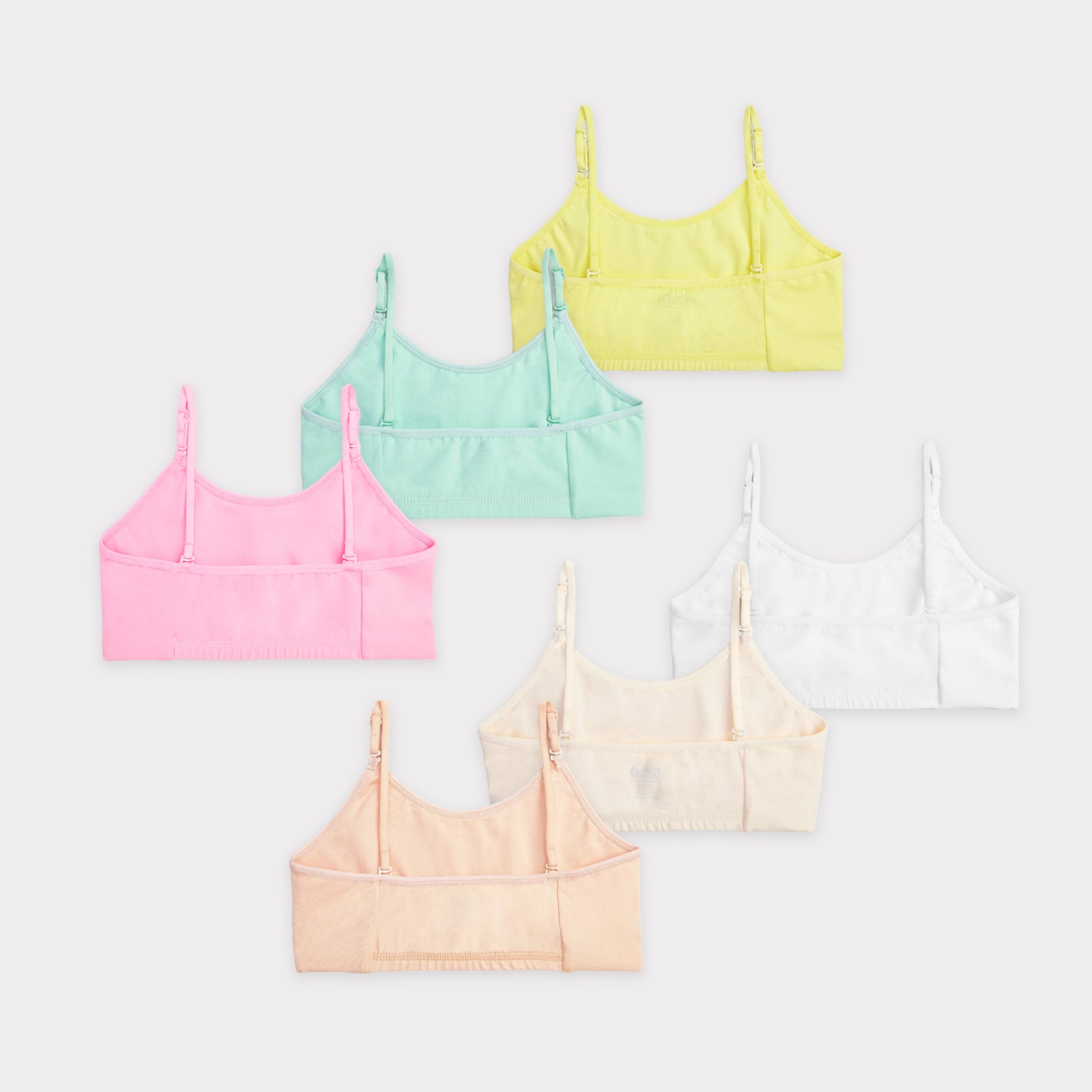 Pastels 6-pack Training Bras