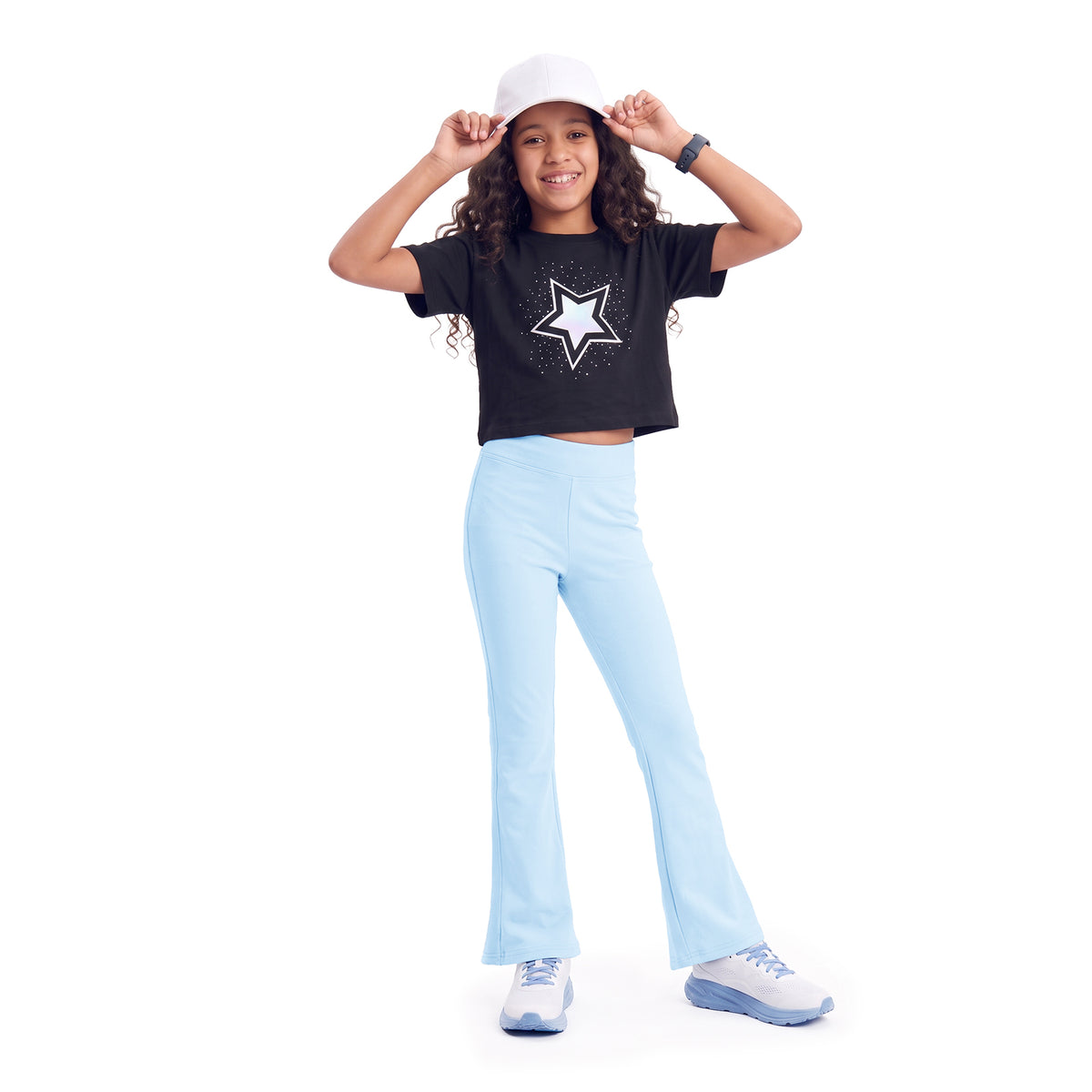 Flared Leggings - Sky Blue