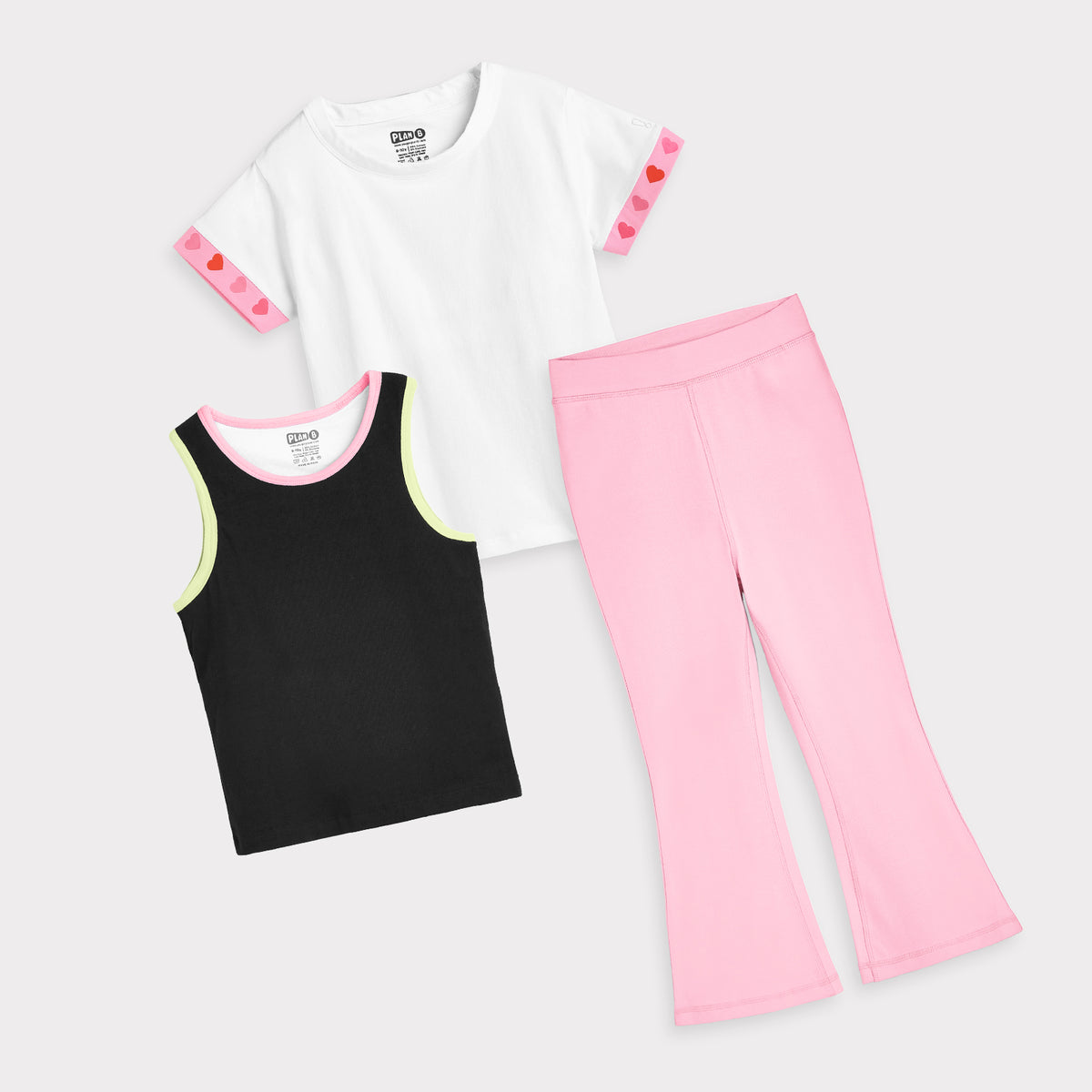 2 Pack Padded Tank Top & Flared Leggings Set